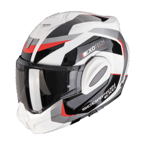 Casco SCORPION EXO TECH EVO PRO ACUTI Gris Negro Rojo