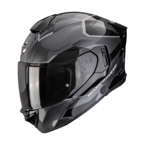 Casco SCORPION EXO 530 AIR CLIP Plata Negro