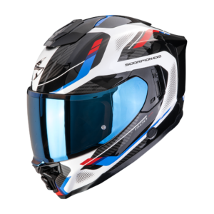 Casco SCORPION EXO 1500 AIR SLEEK Blanco Azul Rojo